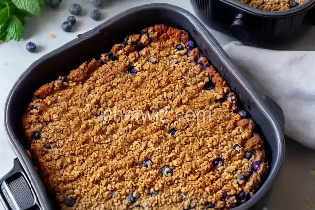 Air Fryer Blueberry Crisp