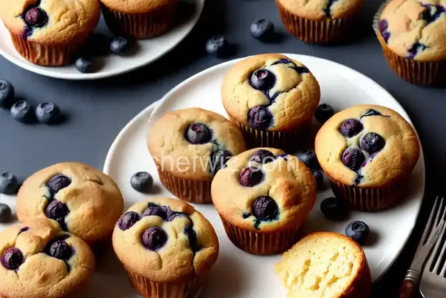 Air Fryer Blueberry Muffins