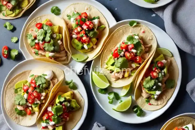 Air Fryer Fish Tacos with Avocado Salsa