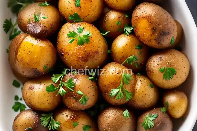 Air Fryer Garlic and Parsley Baby Potatoes