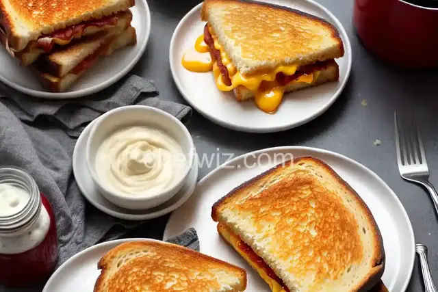 Air Fryer Grilled Cheese with Mayo
