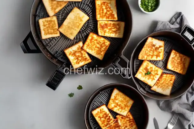 Air Fryer Halloumi Cheese
