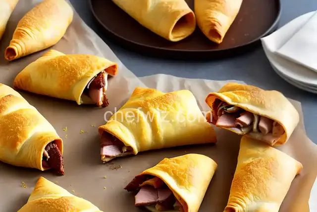 Air Fryer Ham and Cheese Crescent Rolls