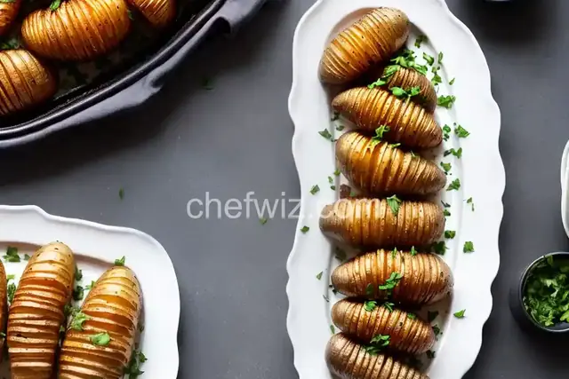 Air Fryer Hasselback Potatoes
