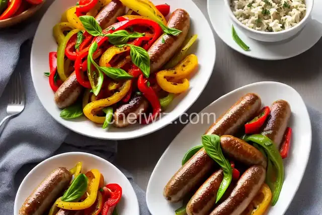 Air Fryer Italian Sausages, Peppers, and Onions