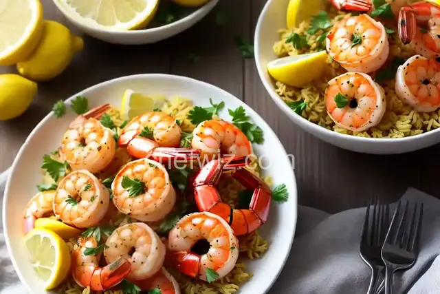 Air Fryer Lemon Garlic Shrimp