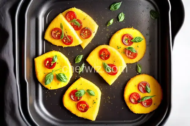 Air Fryer Polenta Pizza Bites
