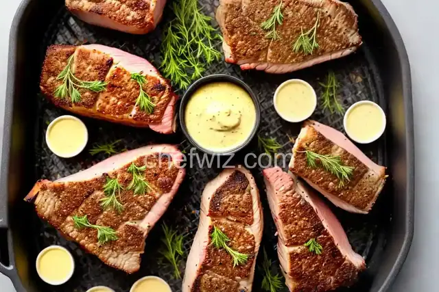 Air Fryer Rack of Lamb with Roasted Garlic Aioli
