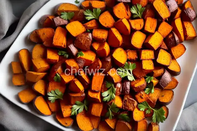 Air Fryer Roasted Sweet Potatoes