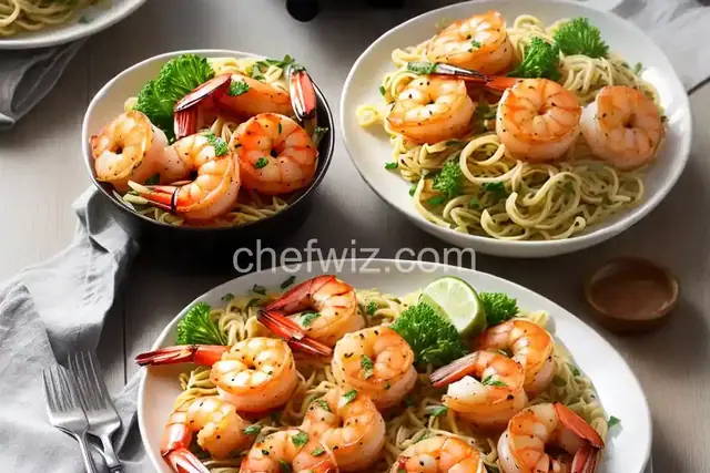 Air Fryer Shrimp Scampi
