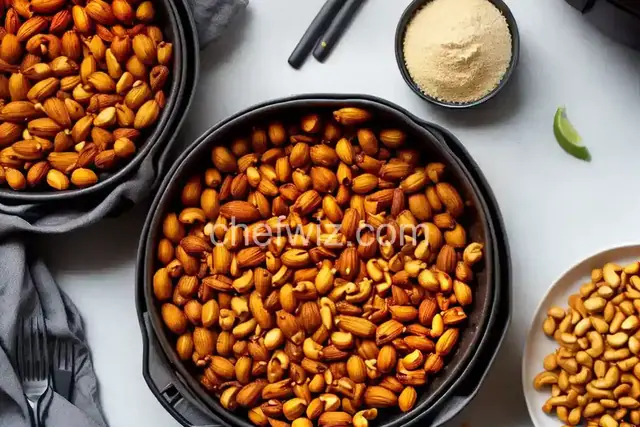 Air Fryer Spicy Roasted Peanuts