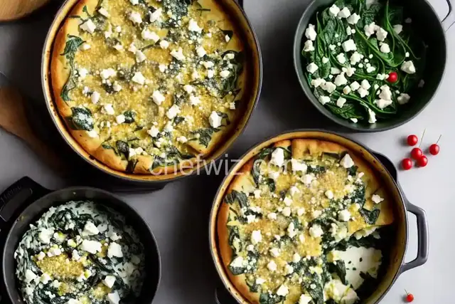 Air Fryer Spinach and Feta Casserole