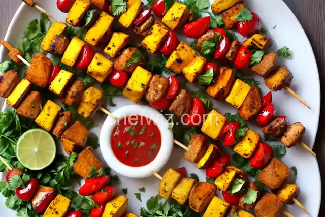 Ajwaini Paneer Tikka Skewers