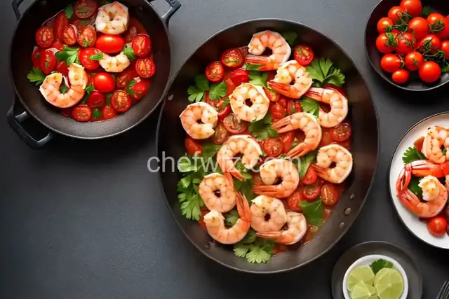 Alaskan Cod and Shrimp with Fresh Tomato