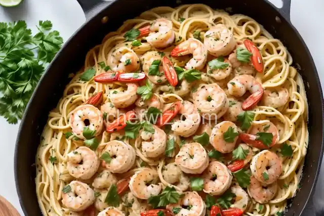 Alfredo Shrimp Scampi Dump Dinner