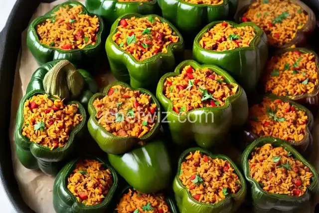 Ali's Stuffed Green Peppers