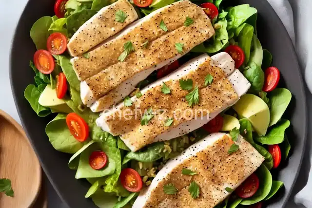 All A’s Spring Salad With Mahi-Mahi