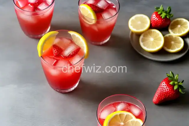 All Natural Strawberry Lemonade
