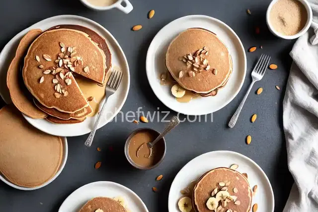 Almond Butter and Banana Pancakes