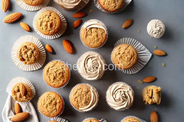 Almond Cupcake with Salted Caramel Buttercream Frosting