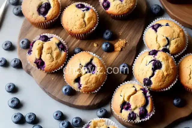 Almond Flour Blueberry Muffins