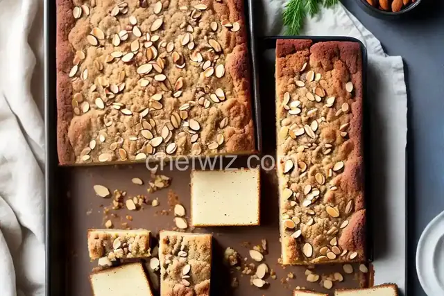 Almond Rhubarb Coffee Cake