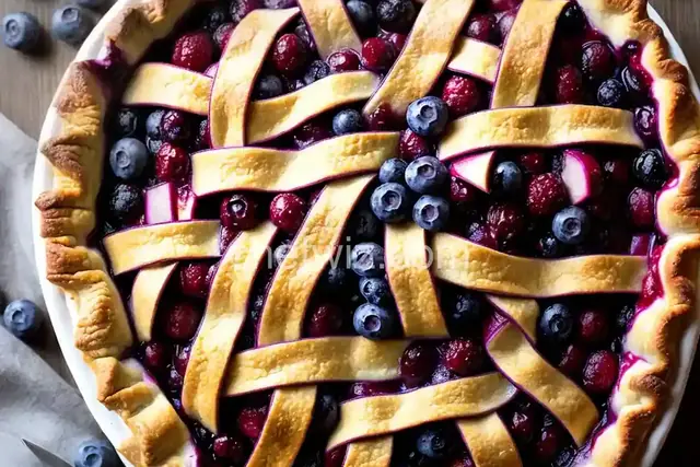 Amazing Blueberry Rhubarb Pie
