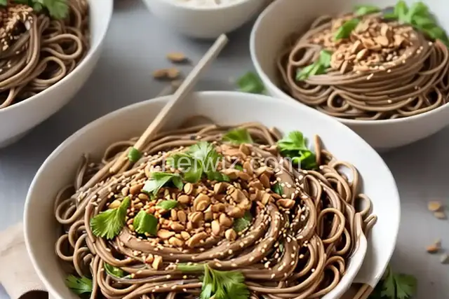 Amazing Peanut Soba Noodles
