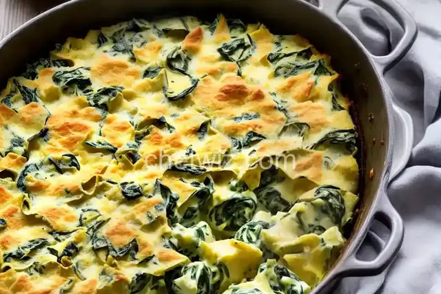 Amazing Spinach Artichoke Casserole