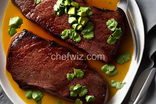 Ancho-Rubbed Bison Tenderloin With Spicy Cilantro Sauce Recipe
