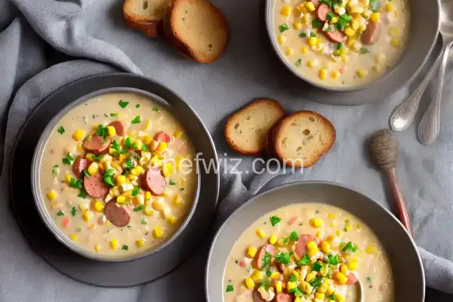 Andouille Sausage and Corn Chowder