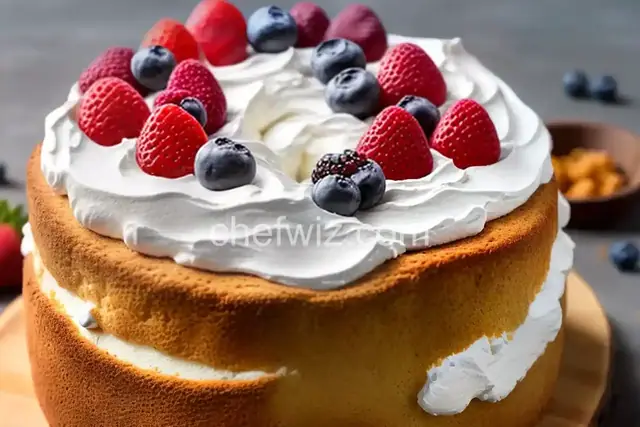 Angel Food Cake and Berries