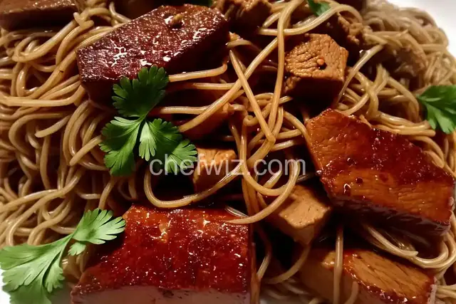 Ants Climbing a Tree (Sichuan Braised Pork and Vermicelli Noodles)