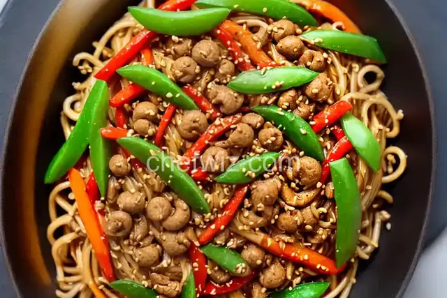 Ants Climbing a Tree (Sichuan Spicy Vermicelli Stir-Fry)