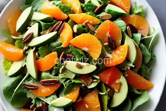 Apple Avocado Salad with Tangerine Dressing