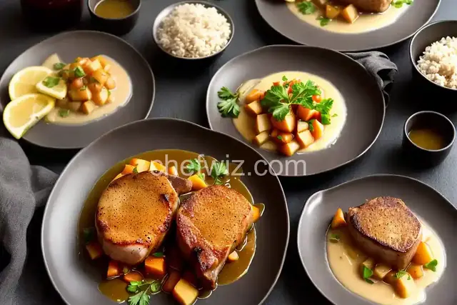 Apple Cider Sauce and Pork Loin Chops
