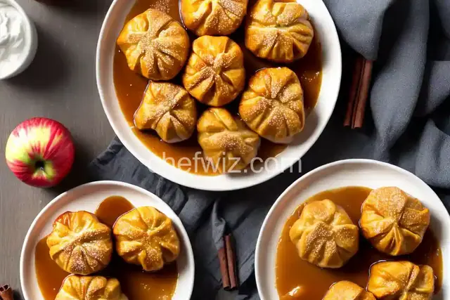 Apple Dumplings with Rich Cinnamon Sauce