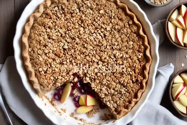 Apple Oat Crisp Pie