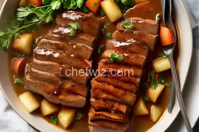 Apple Picking Braised Pork Tenderloin