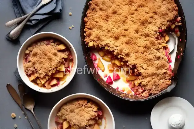 Apple-Rhubarb Crumble