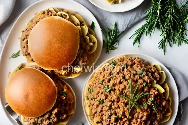 Apple-Tarragon Turkey Sloppy Joes