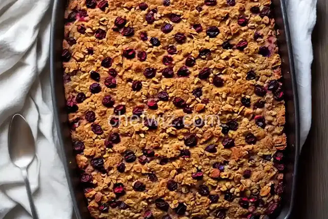 Apple and Dried Cranberry Crisp