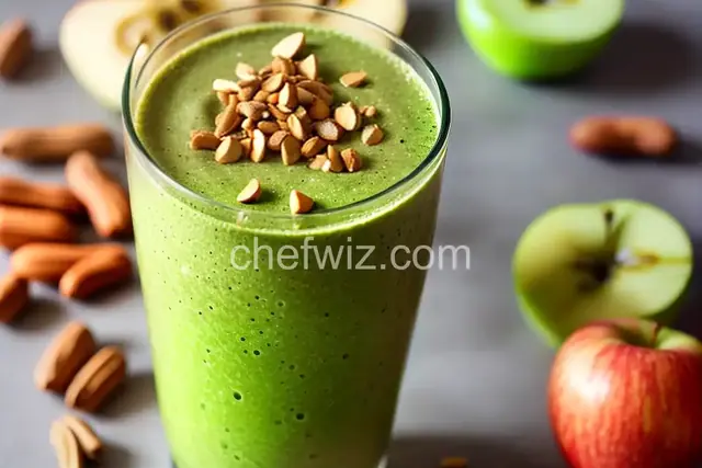 Apple and Peanut Butter Green Smoothie