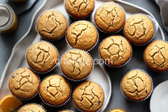 Applesauce Orange Poppyseed Muffins