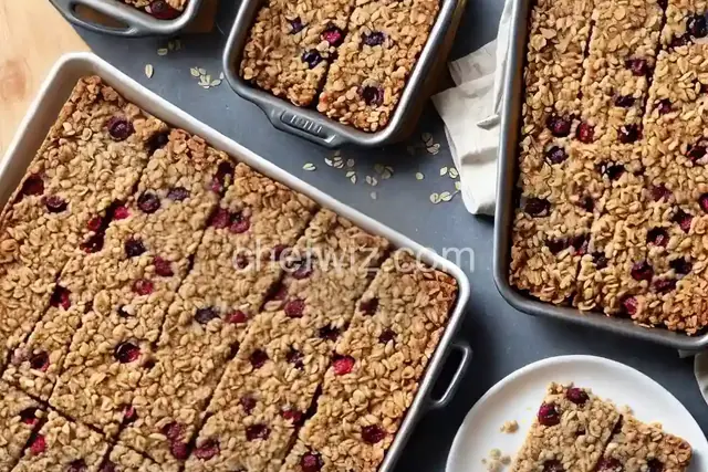 Apricot-Cherry Bars With Oatmeal Crumble Topping