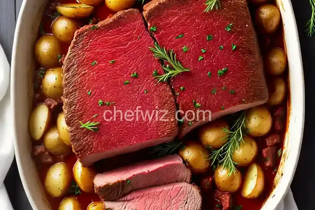 Arrabiata-Style Wagyu Roast Beef with Potatoes