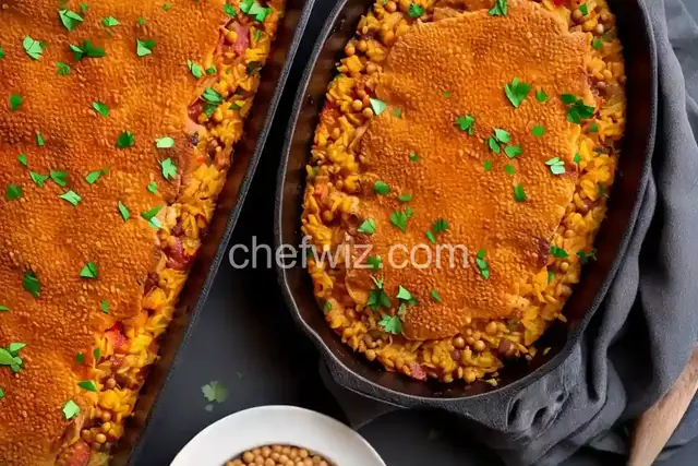 Arroz al Horno Valenciano (Spanish Baked Rice With Chickpeas and Pork)