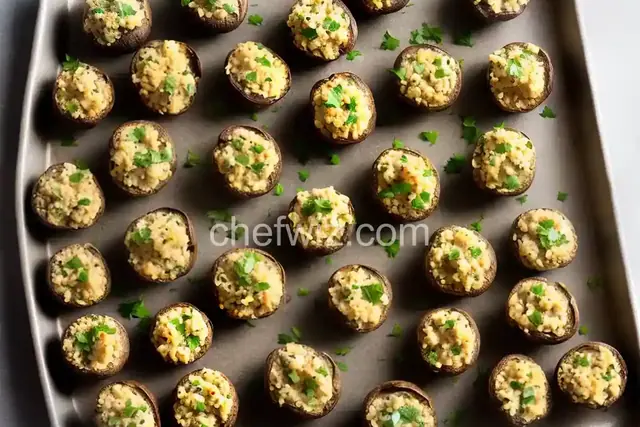 Artichoke Stuffed Mushrooms