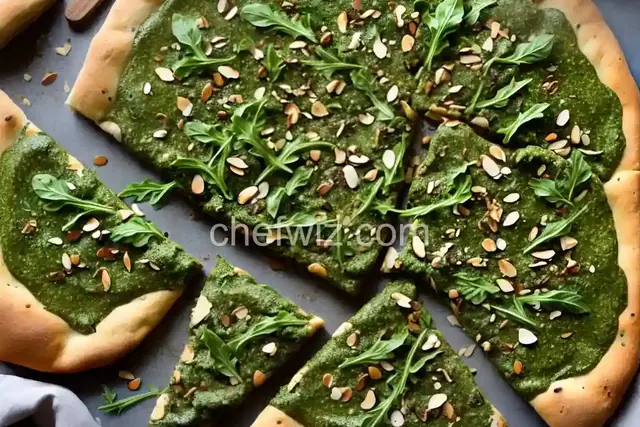 Arugula-Almond Pesto Pizza
