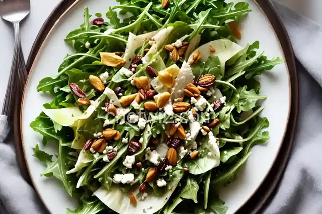 Arugula Endive Salad with White Wine Vinaigrette